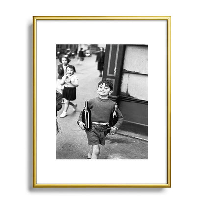 Little Boy and Bottles of Wine, Black and White Vintage Art Framed Art Print Gallery Image 88
