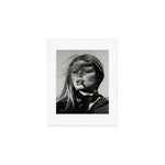 Brigitte Bardot Smoking a Cigarette, Black and White Photograph Art Print Gallery Image 1
