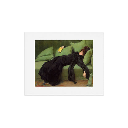 A Decadent Girl - Ramon Casas Art Print Gallery Image 4