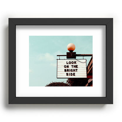 Look on The Bright Side Marquee Sign, Austin Motel, Austin, Texas Framed Art Print Gallery Image 58