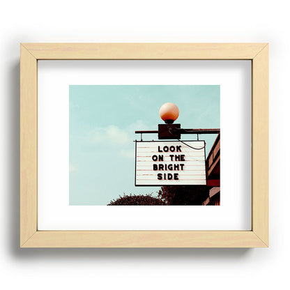 Look on The Bright Side Marquee Sign, Austin Motel, Austin, Texas Framed Art Print Gallery Image 70