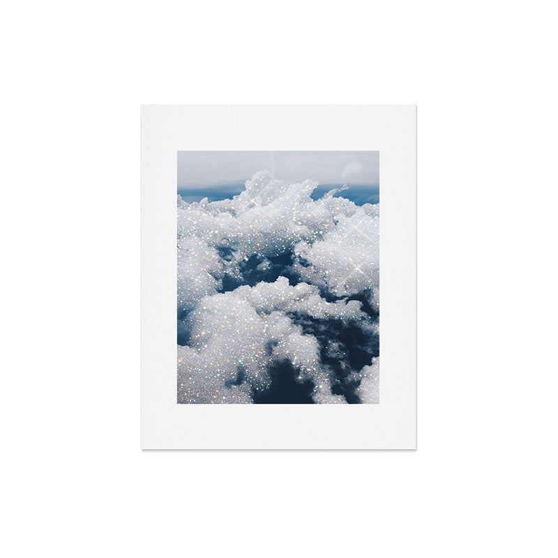 SKY | clouds | blue | glitter | freedom | nature | diamond | bling | collage | inspiration positive Art Print Gallery Image 4