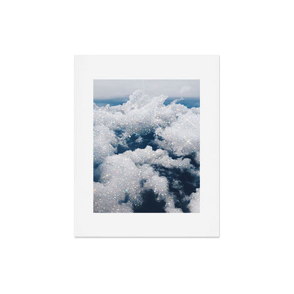 SKY | clouds | blue | glitter | freedom | nature | diamond | bling | collage | inspiration positive Art Print Gallery Image 4
