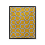 My Favorite Geometric Patterns No.31 - Mustard Yellow Framed Canvas Print Gallery Image 1