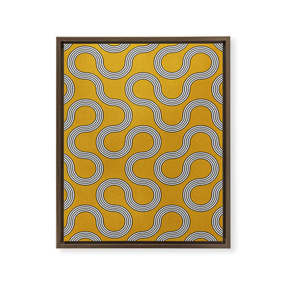 My Favorite Geometric Patterns No.31 - Mustard Yellow Framed Canvas Print Gallery Image 12