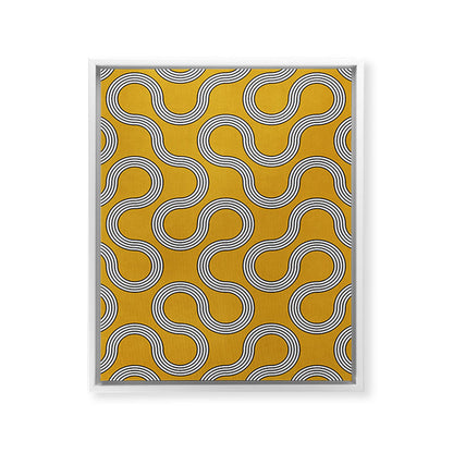 My Favorite Geometric Patterns No.31 - Mustard Yellow Framed Canvas Print Gallery Image 24