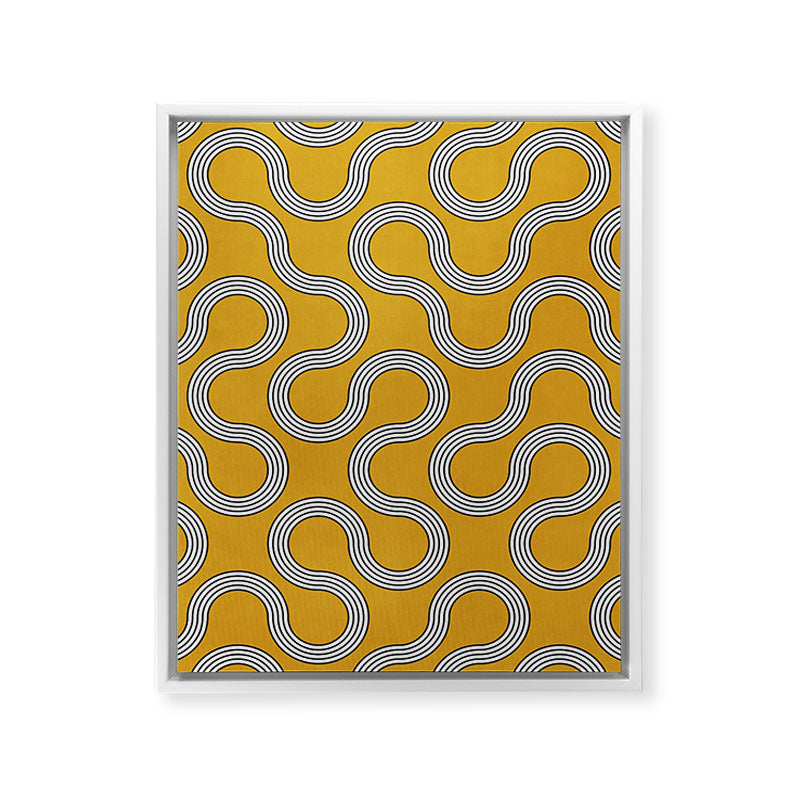 My Favorite Geometric Patterns No.31 - Mustard Yellow Framed Canvas Print Gallery Image 20